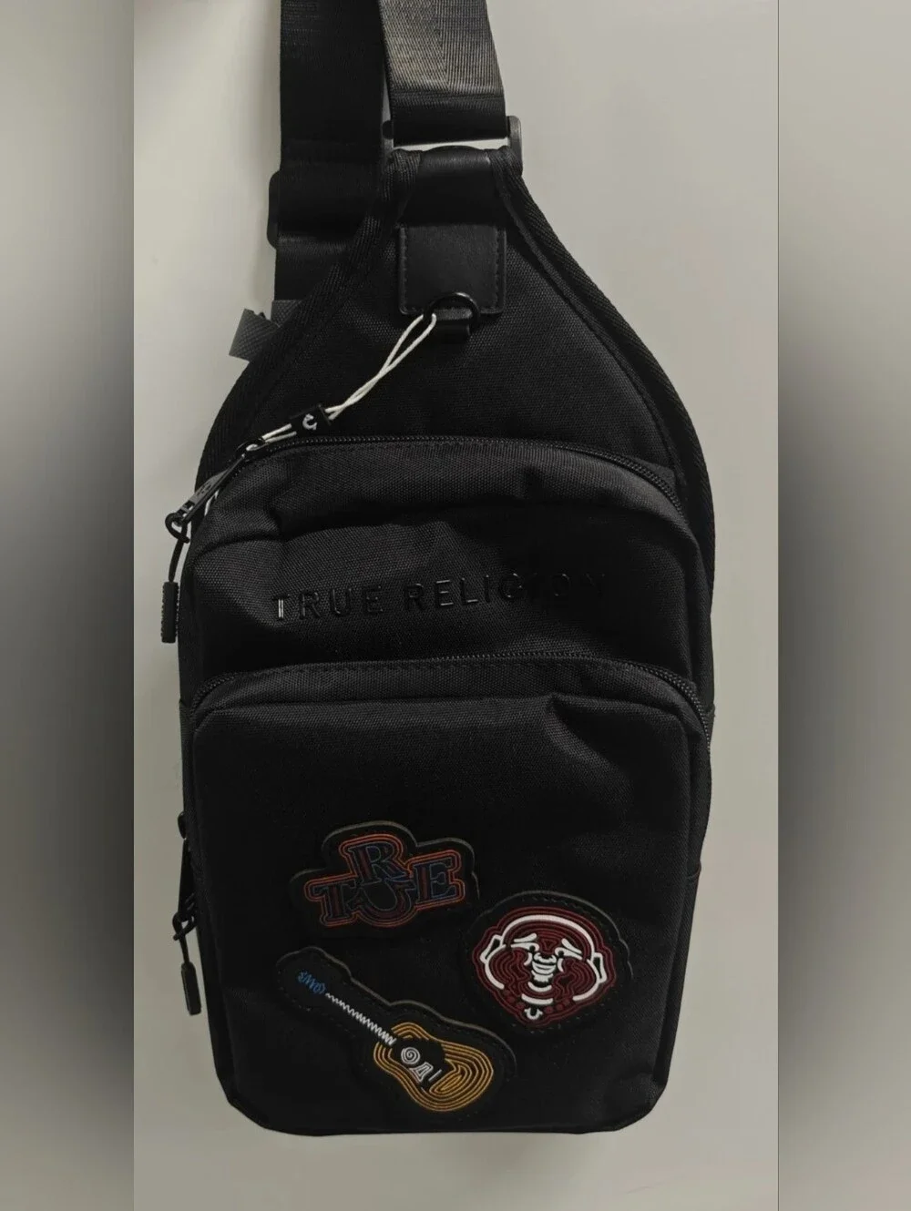 TRUE RELIGION Sling Bag Ripstop BRAND-NEW Black Color